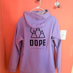 *SOLD* Purple Dope Hoodie with Mountain Graphic